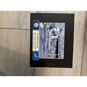 Mickey Mantle Autographed Framed Photo New York Yankees Original